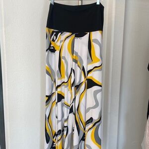Eva Varro Colorful Logo Print Palazzo Pants